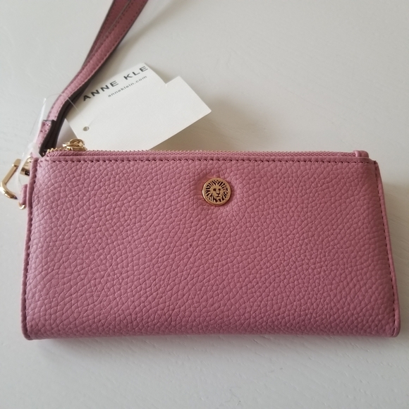 Anne Klein Pink Bi-fold Wallet Wristlet - Picture 2 of 9